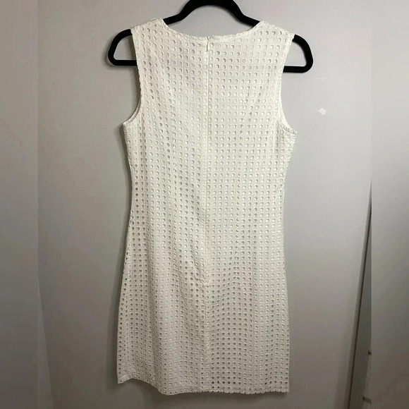 💚 Alfred Sung White eyelet cotton dress - US4 - Picture 7 of 7